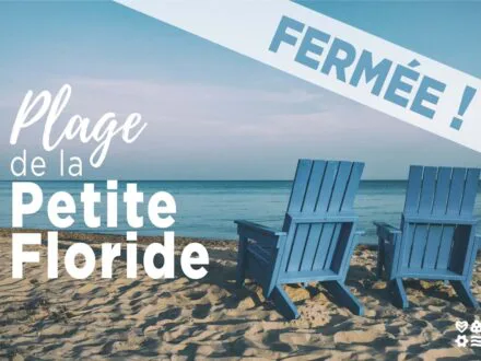 Fermeture de la plage de la Petite Floride