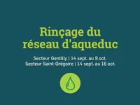 Rinçage du réseau d’aqueduc / Gentilly et Saint-Grégoire