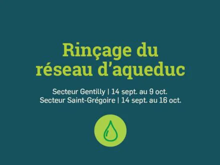 Rinçage du réseau d’aqueduc / Gentilly et Saint-Grégoire