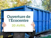 Horaire estival de l’écocentre dès le 20 avril!