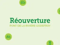 Mise en service du nouveau pont situé au-dessus de la rivière Godefroy