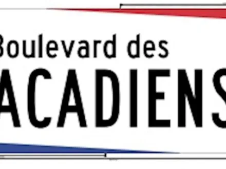 Plaques toponymiques aux couleurs acadiennes | secteur Saint-Grégoire