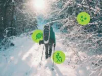 Prêt de raquettes au Parc écologique Godefroy cet hiver