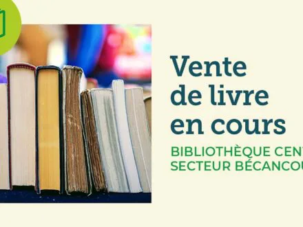 Grande vente de livres est de retour!