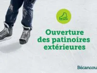 Les patinoires extérieures sont maintenant ouvertes !