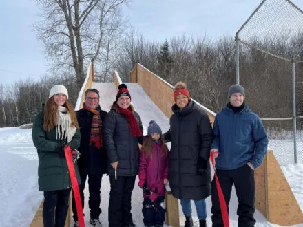 Une glissade hivernale maintenant accessible à Précieux-Sang