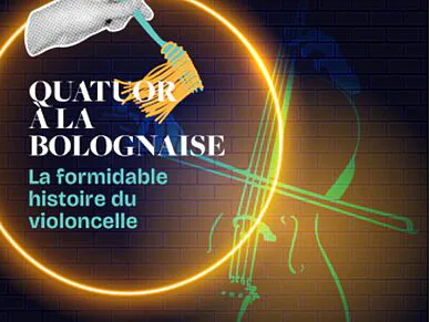 Orchestre symphonique de Drummondville – Quatuor à la bolognaise La formidable histoire du violoncelle | au Moulin Michel