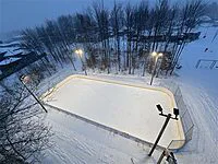 Nouvelle patinoire extérieure à Saint-Grégoire