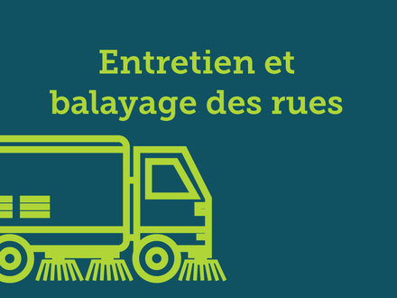L'entretien et le balayage des rues débutent bientôt !